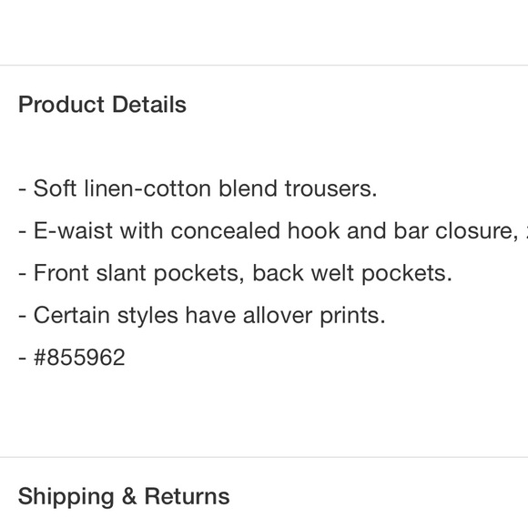 GAP 365 High Rise Linen-Cotton Trousers - Picture 11 of 11